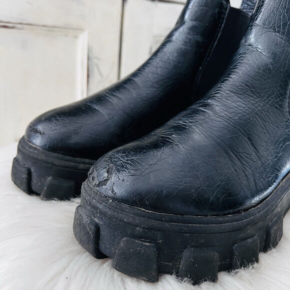 Circus NY by Sam Edelman Darielle Lug Sole Chelsea Boots Platform Goth -Size 7.5 - Picture 2 of 8